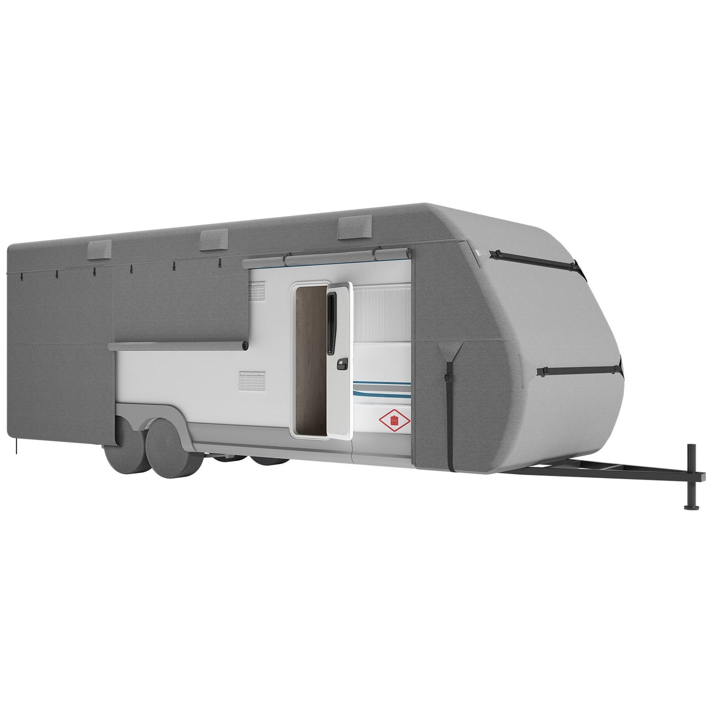 Husvagnsöverdrag 731,5-823 cm klass A husvagnsöverdrag i non-woven tyg