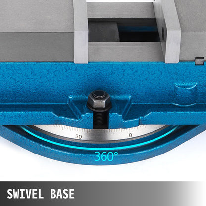 80 mm kraftigt frässkruvstycke Bänkklämskruvstycke Högprecisionsklämskruvstycke 3 tums käftbredd med 360 graders vridbar bas CNC-skruvstycke