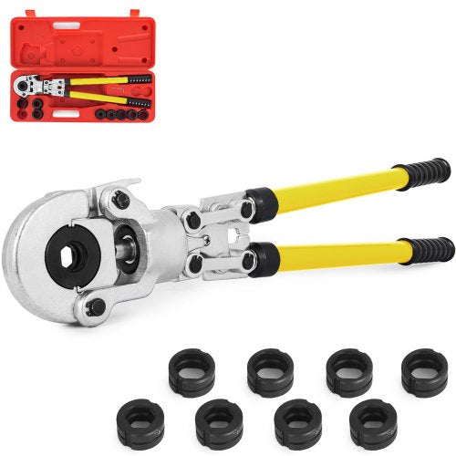 Rörpressare för kopparrör VVS-krymptång V 12-28mm, Presstång Rörpressare för kopparrör TH 16-32mm Käftar 360° huvud