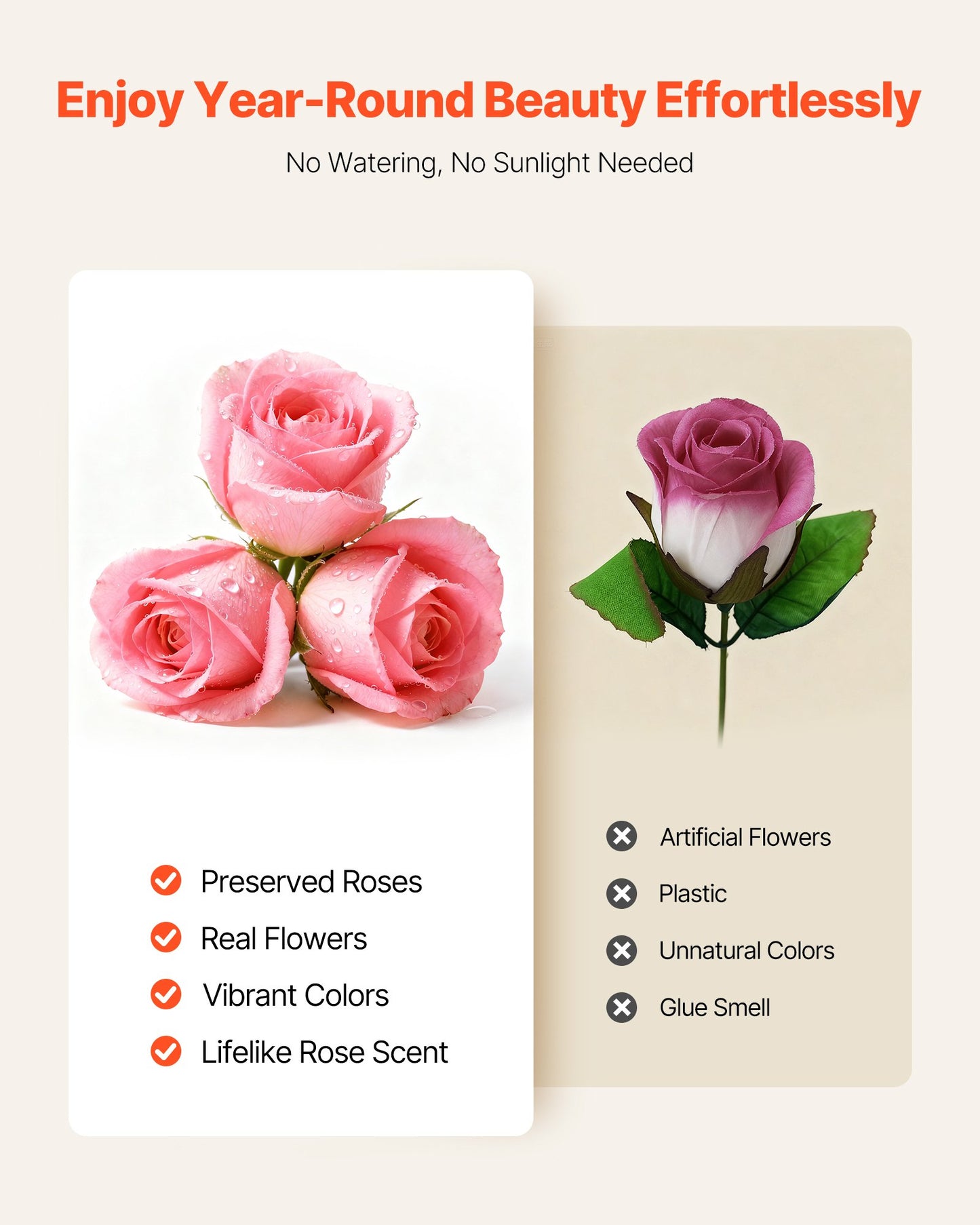 Forever Flowers, 27 konserverade rosor i en hjärtformad ask, Eternal Flowers Immortal Bukett Födelsedagspresent för kvinnor Hennes fru mödrar, Jubileum, Alla hjärtans dag, Jul, Rosa