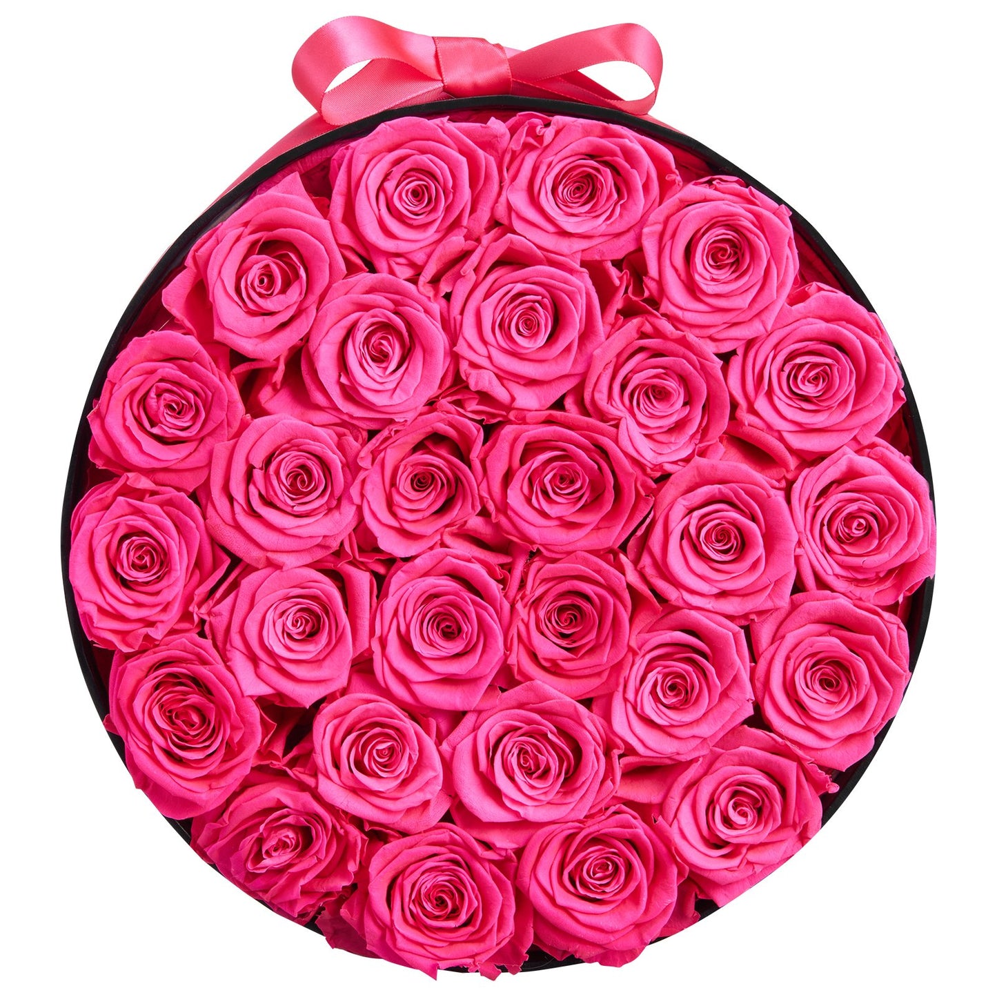 Forever Flowers, 27 konserverade rosor i en låda, Eternal Flowers Immortal Bukett Födelsedagspresent för leverans Prime Women Her Wife Mothers, Jubileum, Alla hjärtans dag, Jul, Rosröd