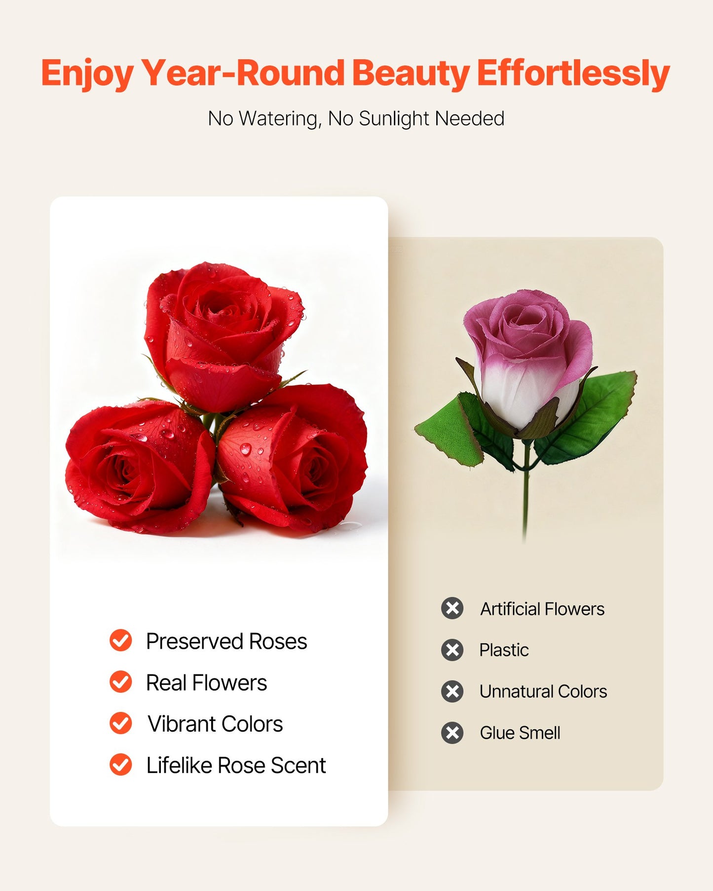 Forever Flowers, 27 konserverade rosor i en hjärtformad ask, Eternal Flowers Immortal Bukett Födelsedagspresent för leverans Prime Women Her Wife Mothers, Årsdag, Alla hjärtans dag, Jul, Röd