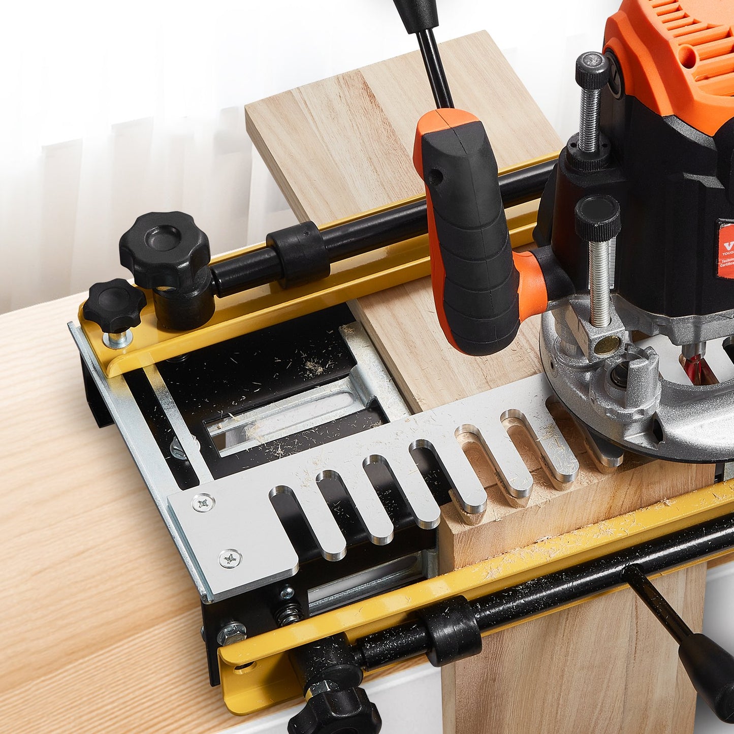 Svalstjärtsjigg 30,5 cm Precisa duvstjärtsfräsjiggar med 1,27 cm mall