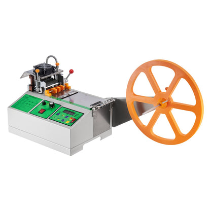 Automatisk bandskärmaskin, varm- och kallbandsskärmaskin med justerbar temperatur och LCD-display, blixtlåsskärare för nylonband, resårband, skosnören