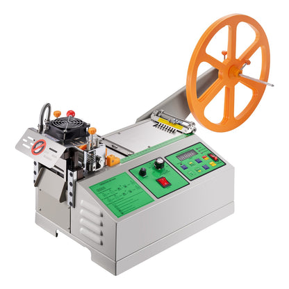 Automatisk bandskärmaskin, varm- och kallbandsskärmaskin med justerbar temperatur och LCD-display, blixtlåsskärare för nylonband, resårband, skosnören