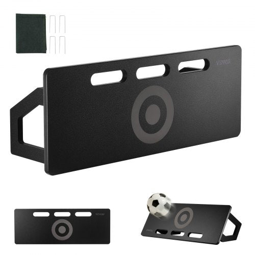 Fotbollsrebounderbräda, 80 cm x 30 cm bärbar fotbollsvägg med 2 reboundvinklar, hopfällbar HDPE kickback-reboundbräda, fotbollsträningsutrustning för barn och vuxna, passnings- och skottträning