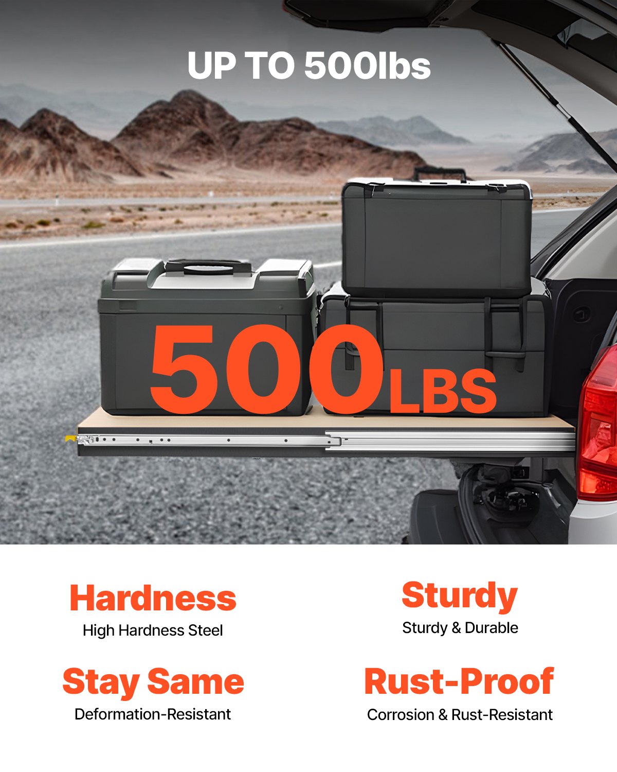 1 par lådskenor med full utdragbar låda 16 18 20 24 30 35 37,4 59 24 32 36 40 48 60 tum, 500 lbs lastkapacitet Låsbara lådskenor, kullager med låsbar sidomonterad lådskena