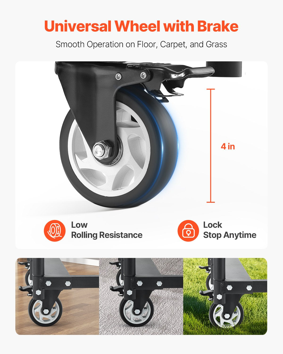 Hopfällbar stolsställ, kapacitet 180 kg, kraftig stolsvagn för 5 bord + 14 stolar, stolsförvaring med svängbara hjul och låsbara hjul, för festevenemang, hotell, mattsvart